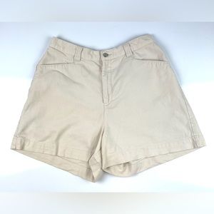 Vintage Women’s High Waist Khaki Shorts Size 12P